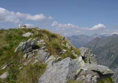 punta Chaparelle, panorama verso la Valle d'Aosta