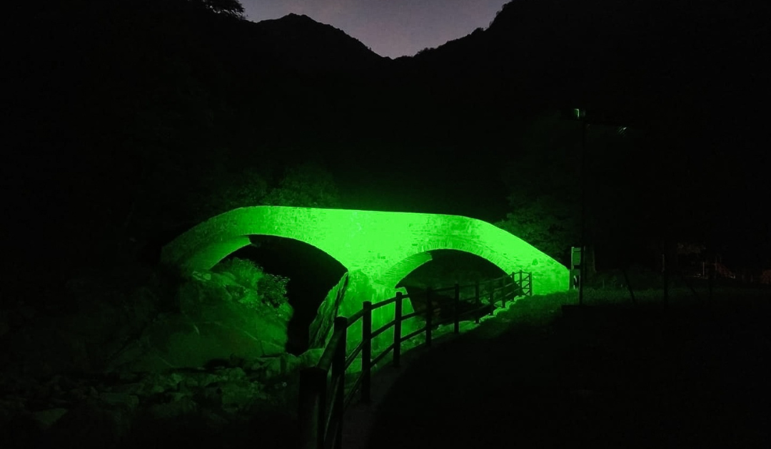 Il Ponte della Coda in verde per la Giornata della Salute Mentale