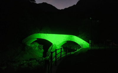 Il Ponte della Coda in verde per la Giornata della Salute Mentale