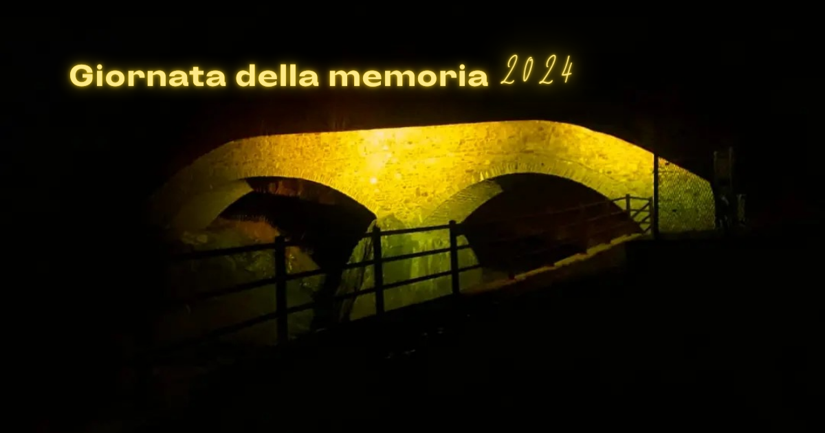 Giornata della Memoria: il Ponte della Coda di Piedicavallo si illumina di giallo